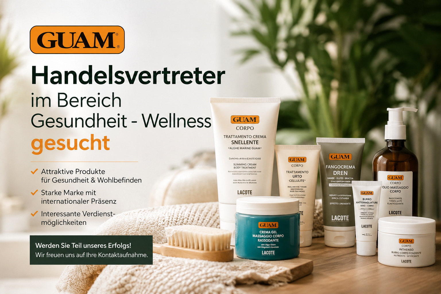Handelsvertreter im Bereich Gesundheit - Wellness gesucht